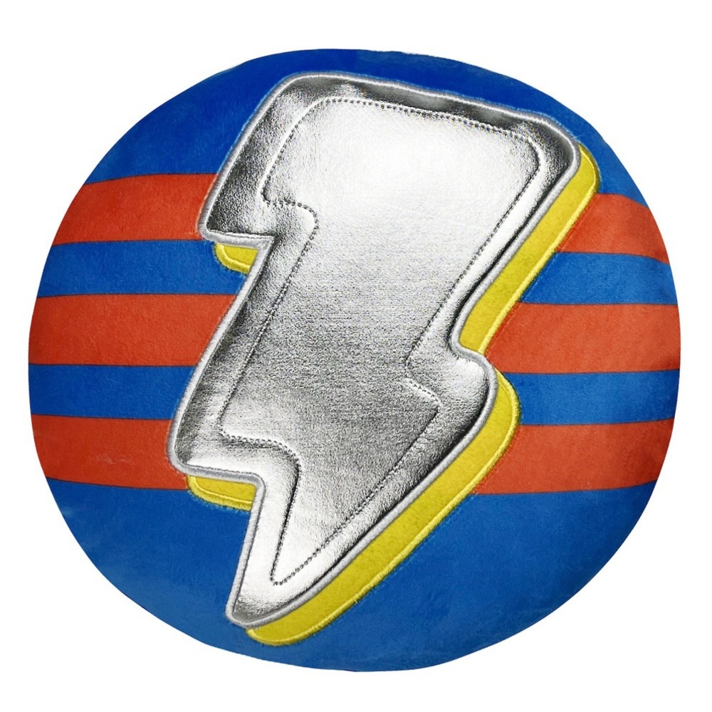 Superhero Throw Pillow The Big One Kids BLUE SILVER Flash 12.5” x 13” in